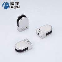 China Hot Sale Stainless Steel Wall To Glass Door Shower Flat Glass clamp For Bathroom