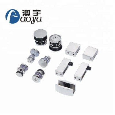 Best selling stainless steel 304  frameless sliding shower door system roller wheel hardware for bathroom