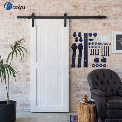 Sliding barn door hardware kit hanging modern barn door hardware for wood door