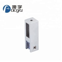 stainless steel glass fitting square mechanical tube hardware connector accessories factory price for glass door