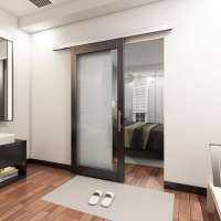 Marriott Hotel style sliding barn doors with aluminium sliding door hardware