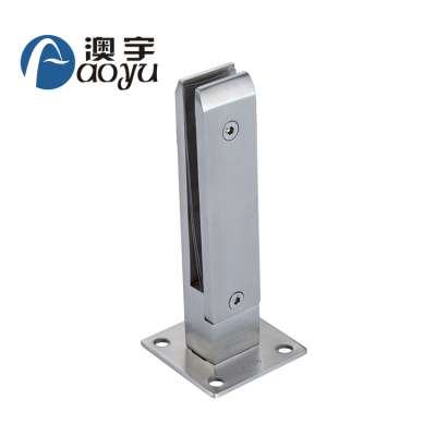 Wholesales high quality stainless steel square glass spigot glass balustrade for balcony