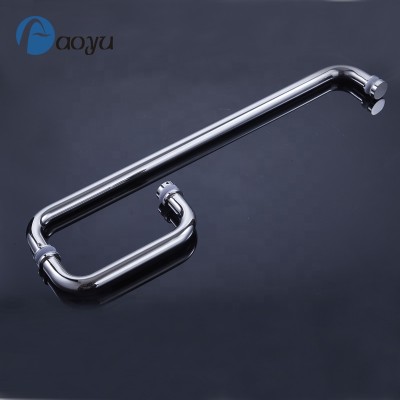 High quality SS 304 Tempered Glass Door Handle , Hot Sale Shower Enclosure Handles For Glass Door