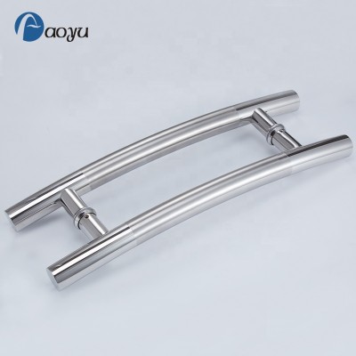 China Manufacturer Hardware Stainless Steel Shower Glass  Door Pull Handle For Glass Door