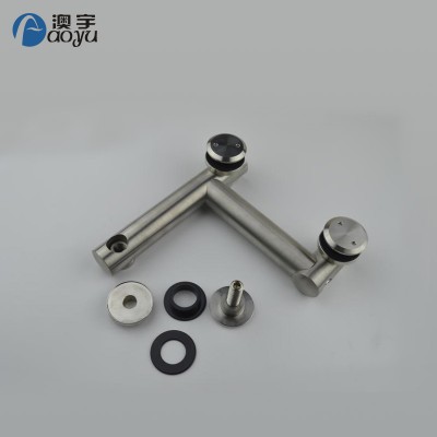 High quality stainless steel 304 adjustable glass to glass connector fitting accessories  for glass doors