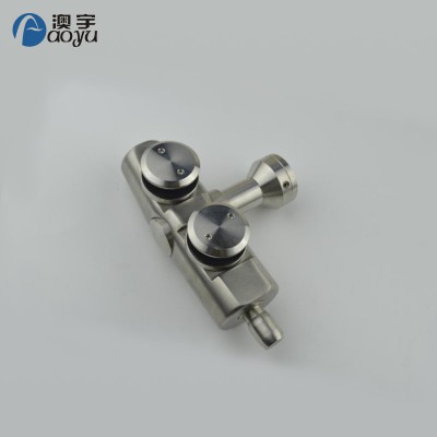 Factory price stainless steel fixed wall to glass connector accessories hardware for glass door